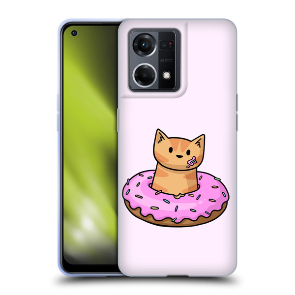 Beth Wilson Doodlecats Donut Soft Gel Case for OPPO Reno8 4G