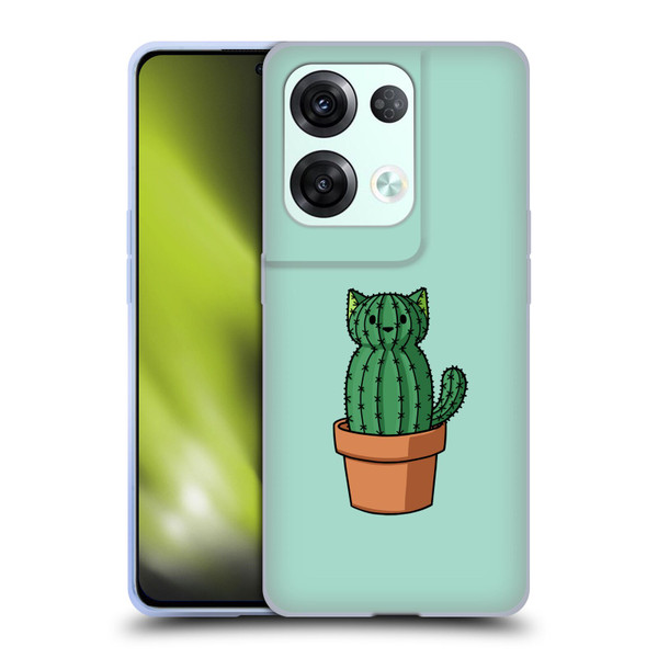 Beth Wilson Doodlecats Cactus Soft Gel Case for OPPO Reno8 Pro