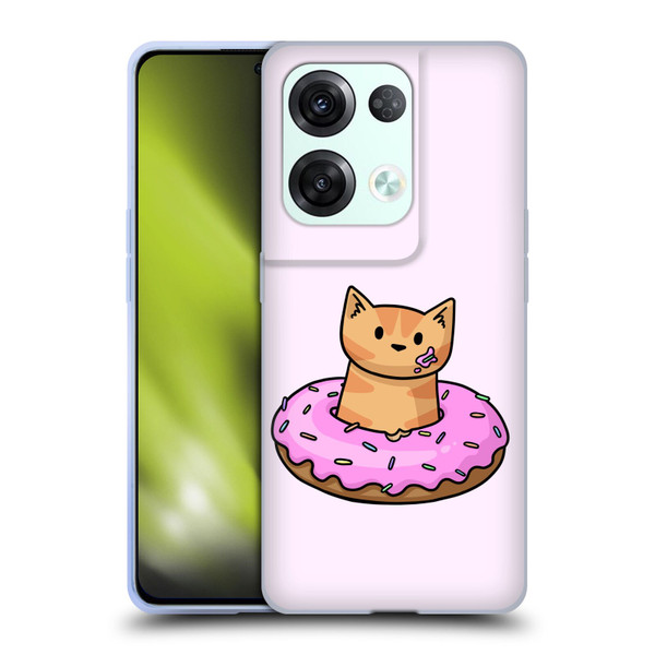 Beth Wilson Doodlecats Donut Soft Gel Case for OPPO Reno8 Pro