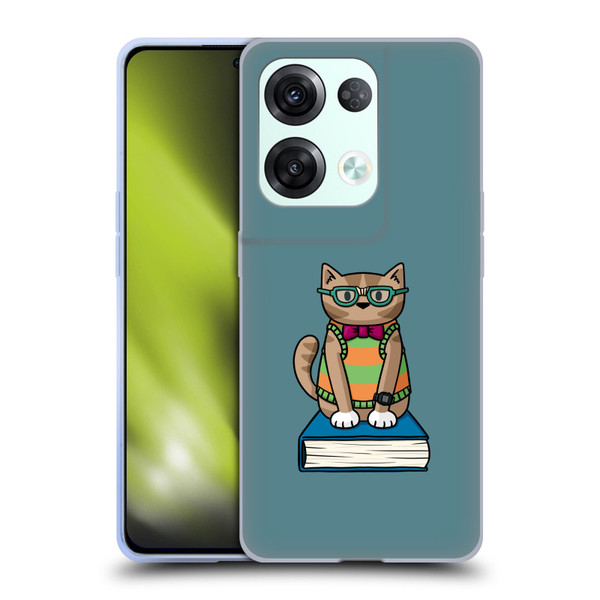 Beth Wilson Doodlecats Nerd Soft Gel Case for OPPO Reno8 Pro