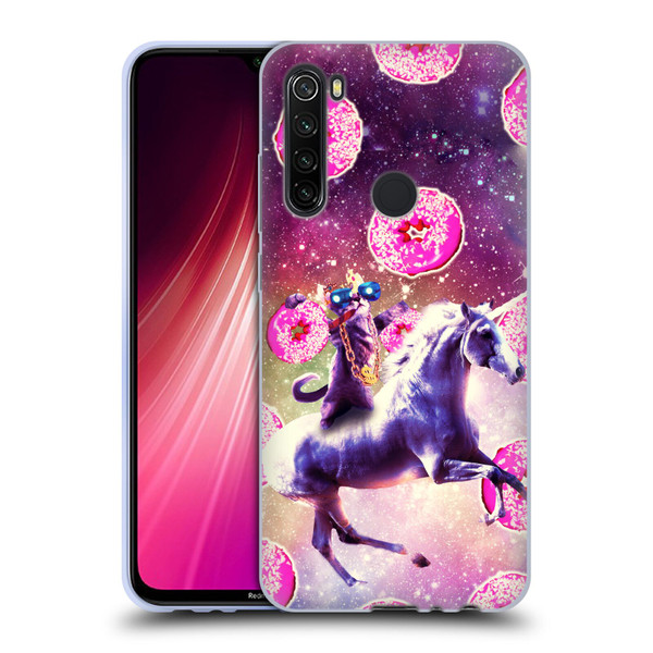 Random Galaxy Mixed Designs Thug Cat Riding Unicorn Soft Gel Case for Xiaomi Redmi Note 8T