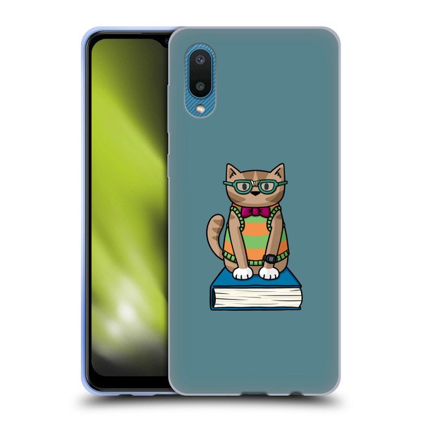 Beth Wilson Doodlecats Nerd Soft Gel Case for Samsung Galaxy A02/M02 (2021)