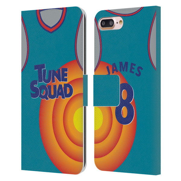 Space Jam: A New Legacy Graphics Jersey Leather Book Wallet Case Cover For Apple iPhone 7 Plus / iPhone 8 Plus