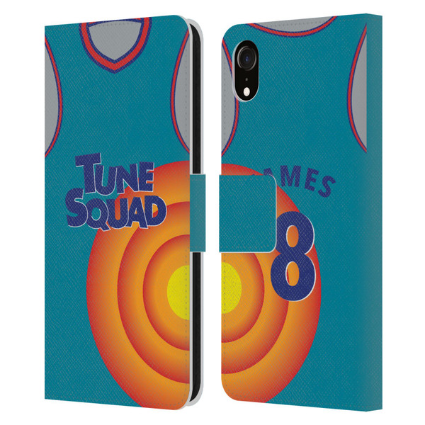 Space Jam: A New Legacy Graphics Jersey Leather Book Wallet Case Cover For Apple iPhone XR