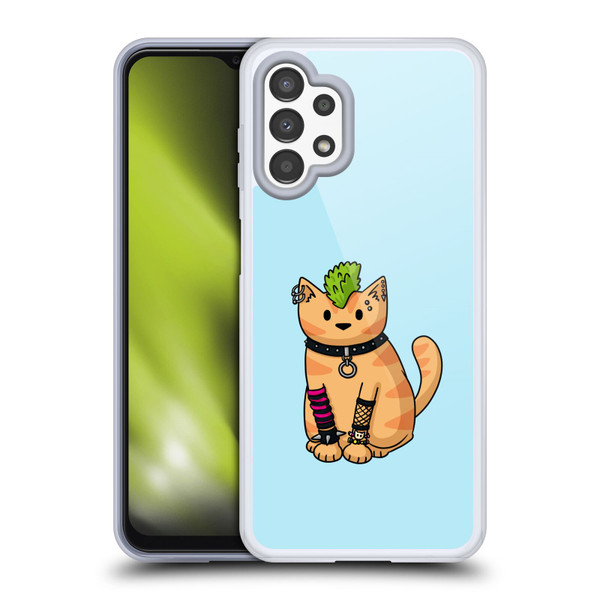 Beth Wilson Doodlecats Punk 2 Soft Gel Case for Samsung Galaxy A13 (2022)