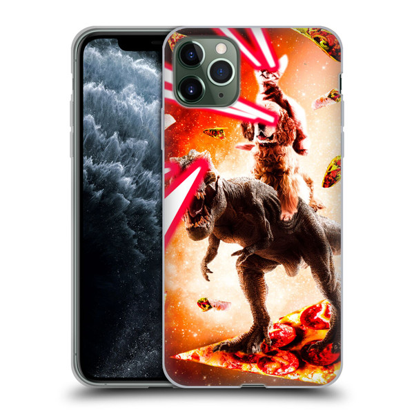 Random Galaxy Space Cat Dinosaur & Dog Lazer Eye Soft Gel Case for Apple iPhone 11 Pro Max