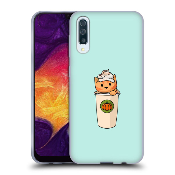 Beth Wilson Doodlecats Pumpkin Spice Latte Soft Gel Case for Samsung Galaxy A50/A30s (2019)
