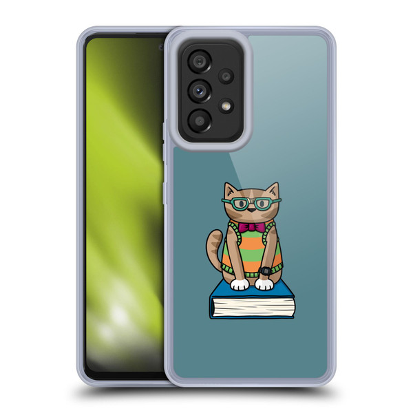 Beth Wilson Doodlecats Nerd Soft Gel Case for Samsung Galaxy A53 5G (2022)