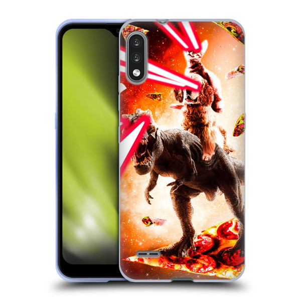 Random Galaxy Space Cat Dinosaur & Dog Lazer Eye Soft Gel Case for LG K22