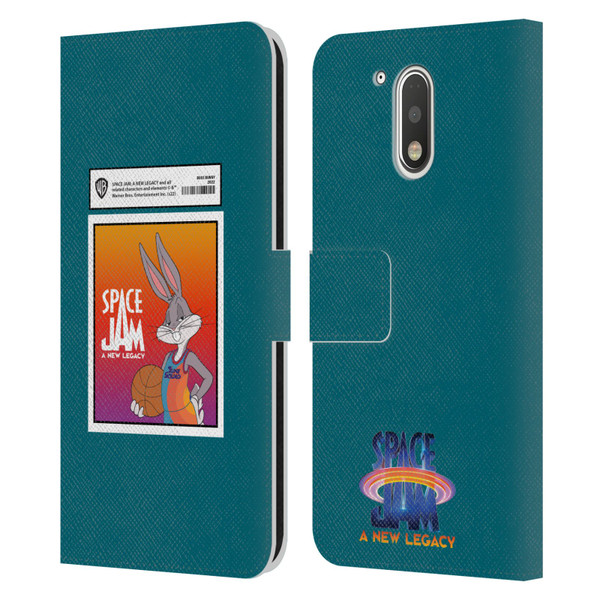 Space Jam: A New Legacy Graphics Bugs Bunny Card Leather Book Wallet Case Cover For Motorola Moto G41
