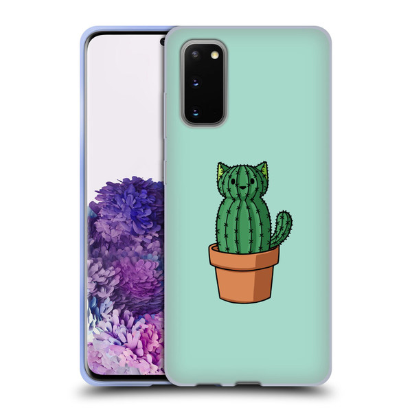 Beth Wilson Doodlecats Cactus Soft Gel Case for Samsung Galaxy S20 / S20 5G