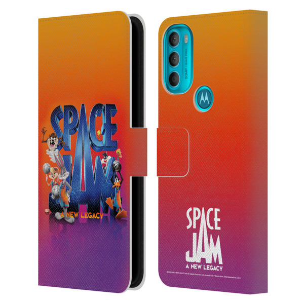 Space Jam: A New Legacy Graphics Poster Leather Book Wallet Case Cover For Motorola Moto G71 5G