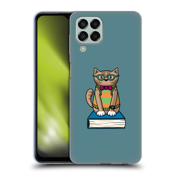 Beth Wilson Doodlecats Nerd Soft Gel Case for Samsung Galaxy M33 (2022)