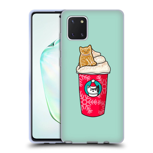 Beth Wilson Doodlecats Gingerbread Latte Soft Gel Case for Samsung Galaxy Note10 Lite
