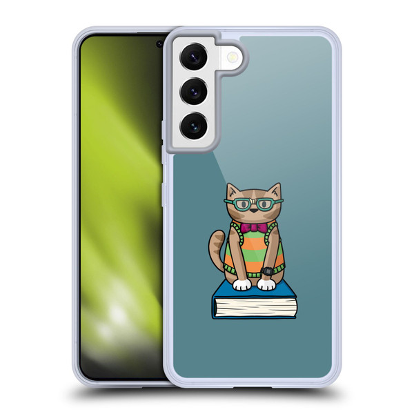 Beth Wilson Doodlecats Nerd Soft Gel Case for Samsung Galaxy S22 5G