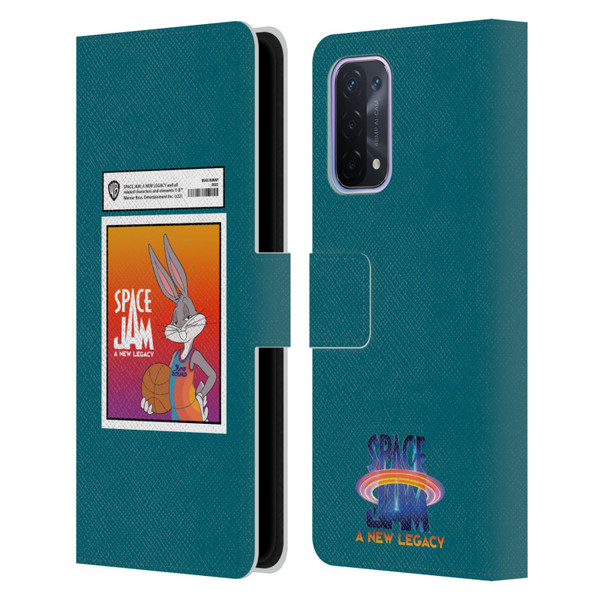 Space Jam: A New Legacy Graphics Bugs Bunny Card Leather Book Wallet Case Cover For OPPO A54 5G