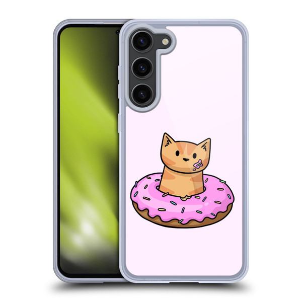 Beth Wilson Doodlecats Donut Soft Gel Case for Samsung Galaxy S23+ 5G