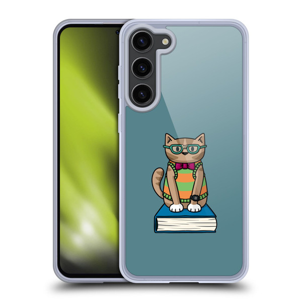 Beth Wilson Doodlecats Nerd Soft Gel Case for Samsung Galaxy S23+ 5G