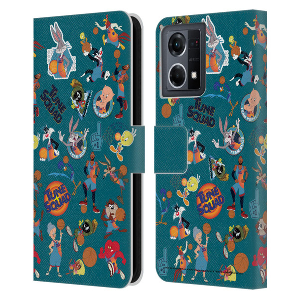 Space Jam: A New Legacy Graphics Squad Leather Book Wallet Case Cover For OPPO Reno8 4G