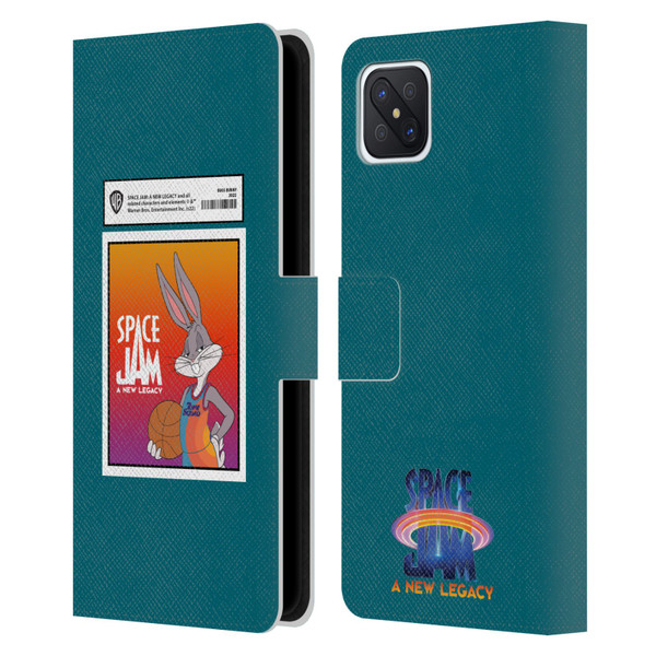 Space Jam: A New Legacy Graphics Bugs Bunny Card Leather Book Wallet Case Cover For OPPO Reno4 Z 5G