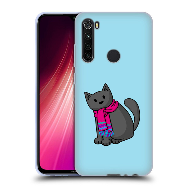 Beth Wilson Doodlecats Cold In A Scarf Soft Gel Case for Xiaomi Redmi Note 8T
