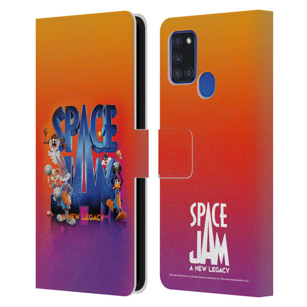 Space Jam: A New Legacy Graphics Poster Leather Book Wallet Case Cover For Samsung Galaxy A21s (2020)