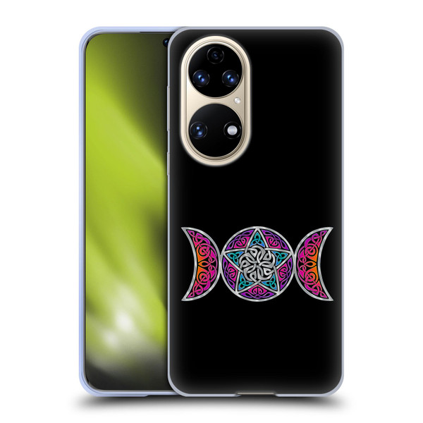 Beth Wilson Celtic Knot Stars Pagan Triple Moon Soft Gel Case for Huawei P50