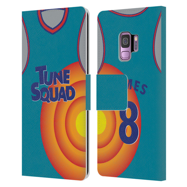 Space Jam: A New Legacy Graphics Jersey Leather Book Wallet Case Cover For Samsung Galaxy S9