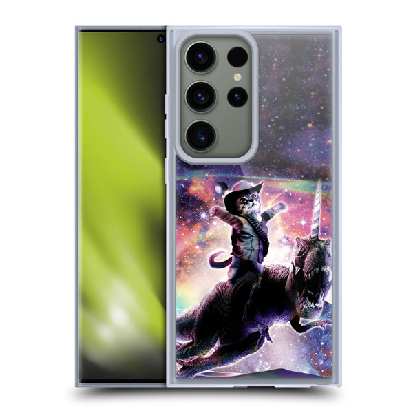 Random Galaxy Space Cat Dinosaur Unicorn Soft Gel Case for Samsung Galaxy S23 Ultra 5G