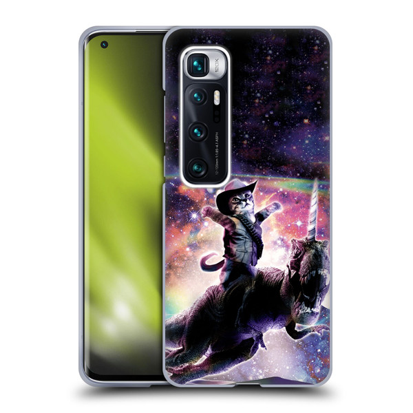 Random Galaxy Space Cat Dinosaur Unicorn Soft Gel Case for Xiaomi Mi 10 Ultra 5G