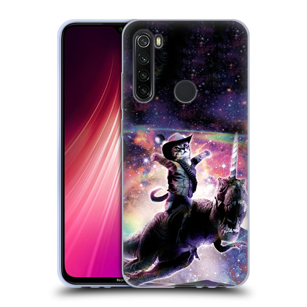 Random Galaxy Space Cat Dinosaur Unicorn Soft Gel Case for Xiaomi Redmi Note 8T