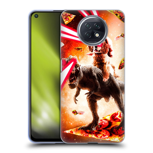 Random Galaxy Space Cat Dinosaur & Dog Lazer Eye Soft Gel Case for Xiaomi Redmi Note 9T 5G