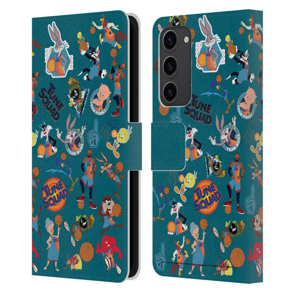 Space Jam: A New Legacy Graphics Squad Leather Book Wallet Case Cover For Samsung Galaxy S23+ 5G