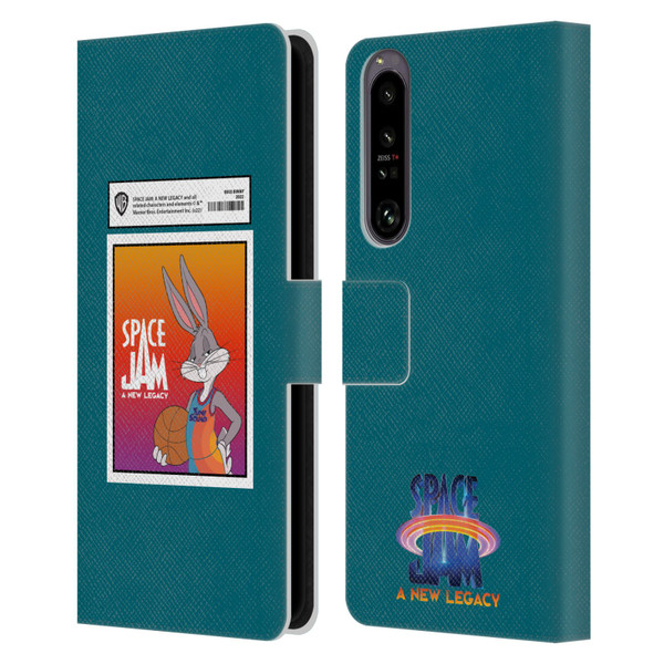 Space Jam: A New Legacy Graphics Bugs Bunny Card Leather Book Wallet Case Cover For Sony Xperia 1 IV