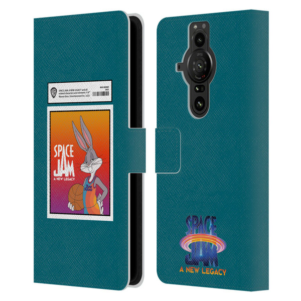 Space Jam: A New Legacy Graphics Bugs Bunny Card Leather Book Wallet Case Cover For Sony Xperia Pro-I