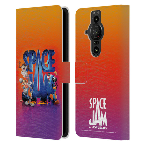 Space Jam: A New Legacy Graphics Poster Leather Book Wallet Case Cover For Sony Xperia Pro-I