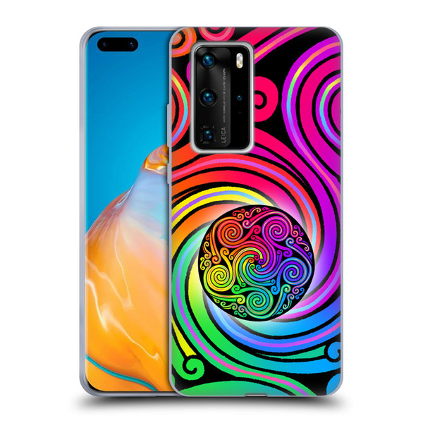 Beth Wilson Rainbow Celtic Knots Spirals Soft Gel Case for Huawei P40 Pro / P40 Pro Plus 5G