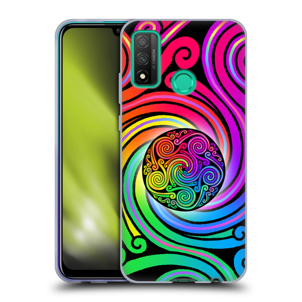 Beth Wilson Rainbow Celtic Knots Spirals Soft Gel Case for Huawei P Smart (2020)