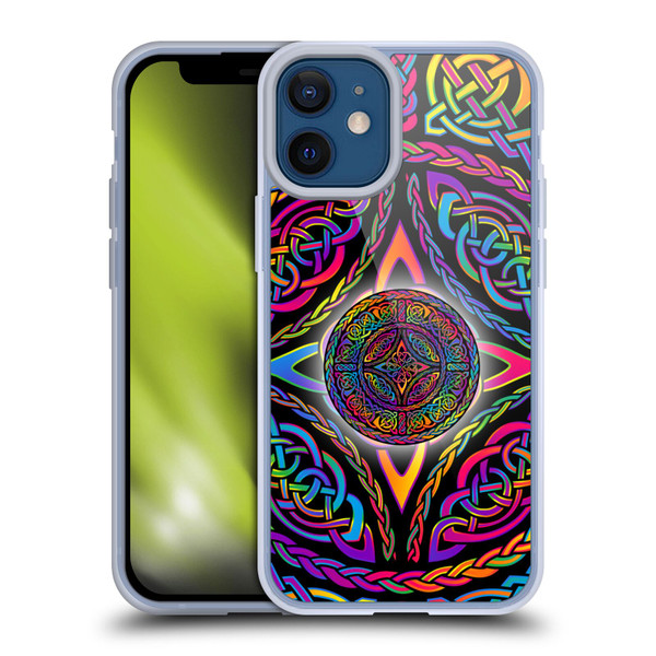 Beth Wilson Rainbow Celtic Knots Shield Soft Gel Case for Apple iPhone 12 Mini