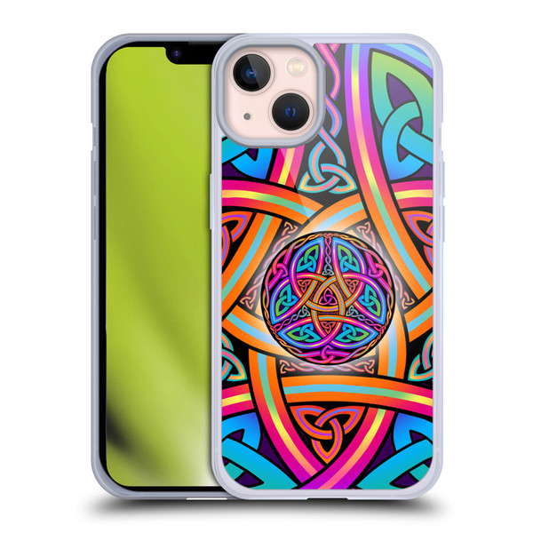 Beth Wilson Rainbow Celtic Knots Divine Soft Gel Case for Apple iPhone 13