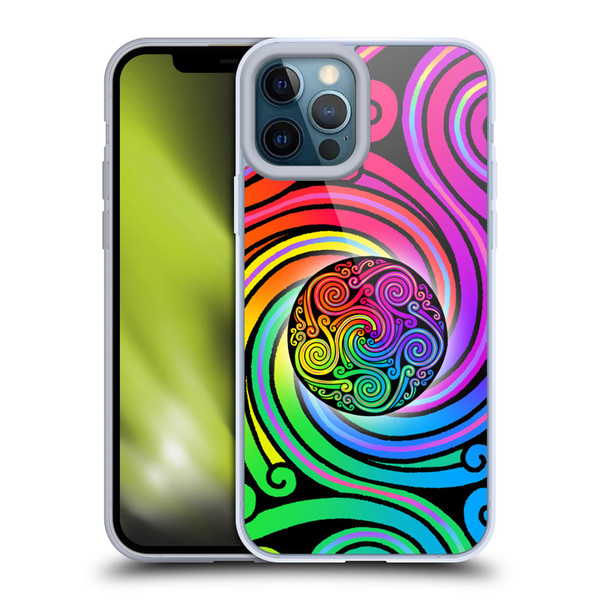 Beth Wilson Rainbow Celtic Knots Spirals Soft Gel Case for Apple iPhone 12 Pro Max