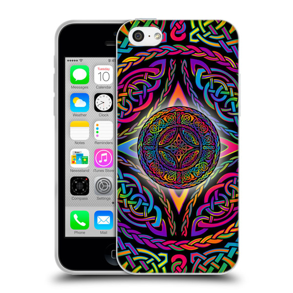 Beth Wilson Rainbow Celtic Knots Shield Soft Gel Case for Apple iPhone 5c