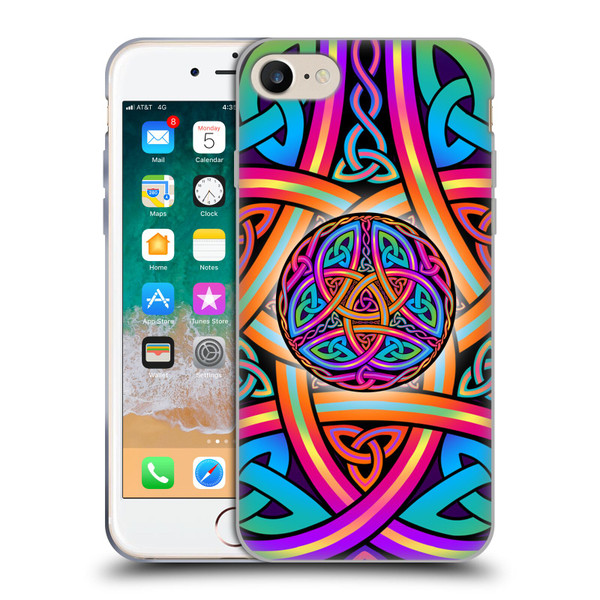 Beth Wilson Rainbow Celtic Knots Divine Soft Gel Case for Apple iPhone 7 / 8 / SE 2020 & 2022
