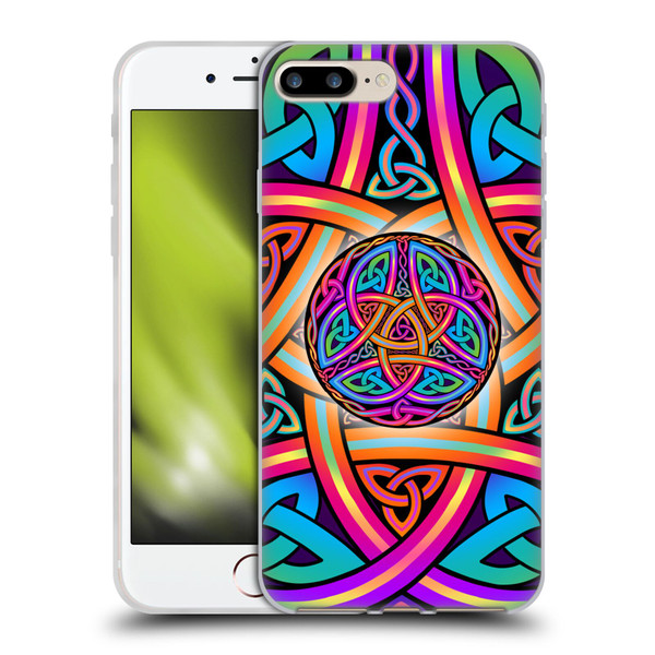 Beth Wilson Rainbow Celtic Knots Divine Soft Gel Case for Apple iPhone 7 Plus / iPhone 8 Plus