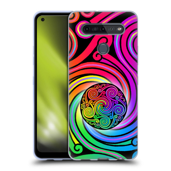 Beth Wilson Rainbow Celtic Knots Spirals Soft Gel Case for LG K51S