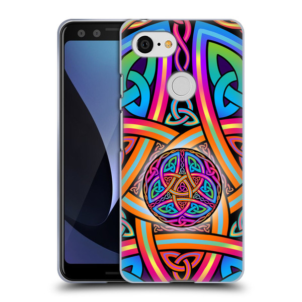 Beth Wilson Rainbow Celtic Knots Divine Soft Gel Case for Google Pixel 3