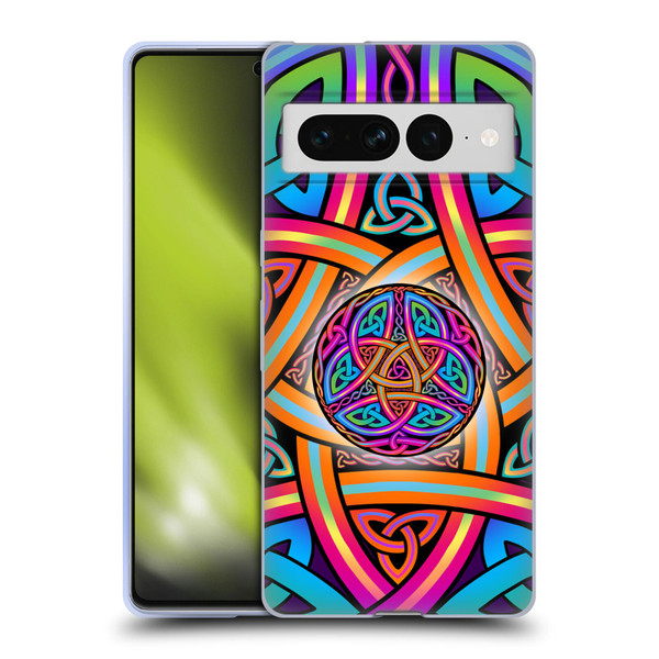 Beth Wilson Rainbow Celtic Knots Divine Soft Gel Case for Google Pixel 7 Pro