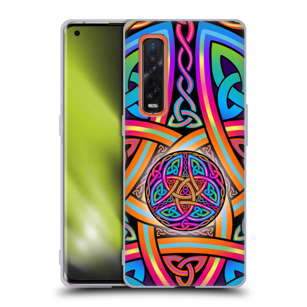 Beth Wilson Rainbow Celtic Knots Divine Soft Gel Case for OPPO Find X2 Pro 5G