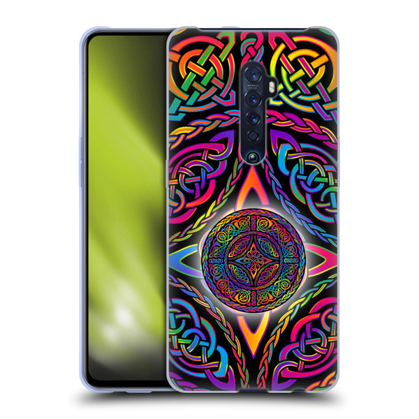 Beth Wilson Rainbow Celtic Knots Shield Soft Gel Case for OPPO Reno 2