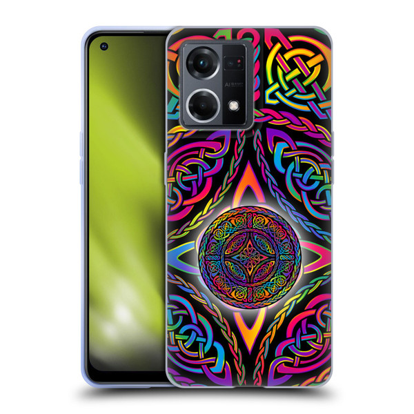 Beth Wilson Rainbow Celtic Knots Shield Soft Gel Case for OPPO Reno8 4G